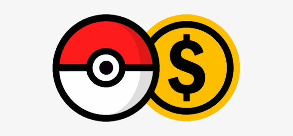 Poké Ball icon with money sign