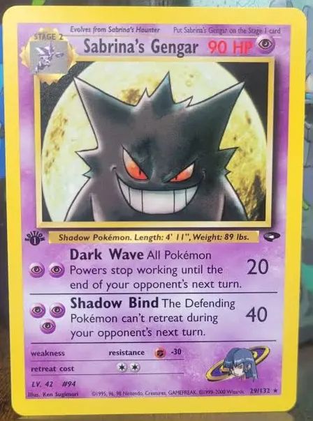 Gym Challenge chase card example