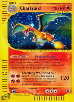 Expedition Charizard holo card
