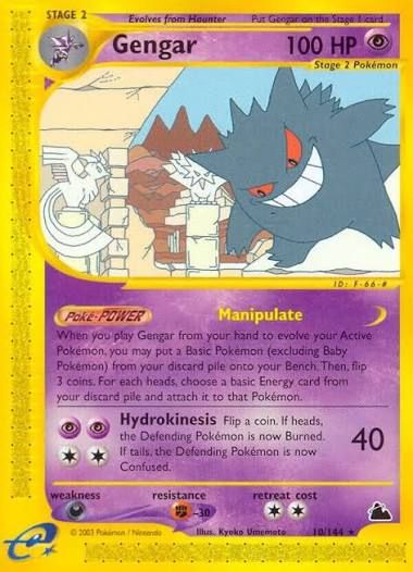 Skyridge non-holo Gengar Pokémon card
