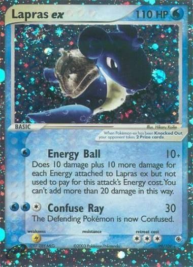 Lapras ex card from EX Ruby and Sapphire