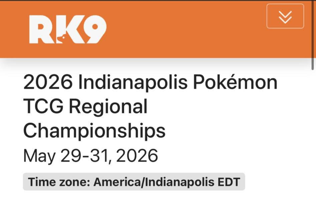 Indianapolis Pokémon Regional Championships 2026 graphic